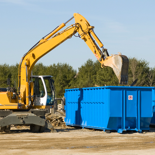 what happens if the residential dumpster is damaged or stolen during rental in Cedar Crest OK